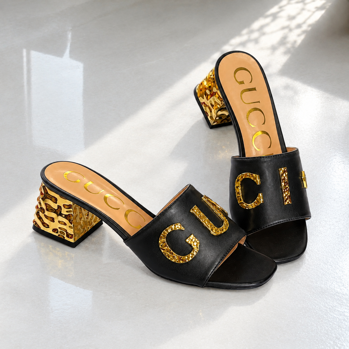Imported Preium Quality Block Heel in Pakistan | Black Block Heel