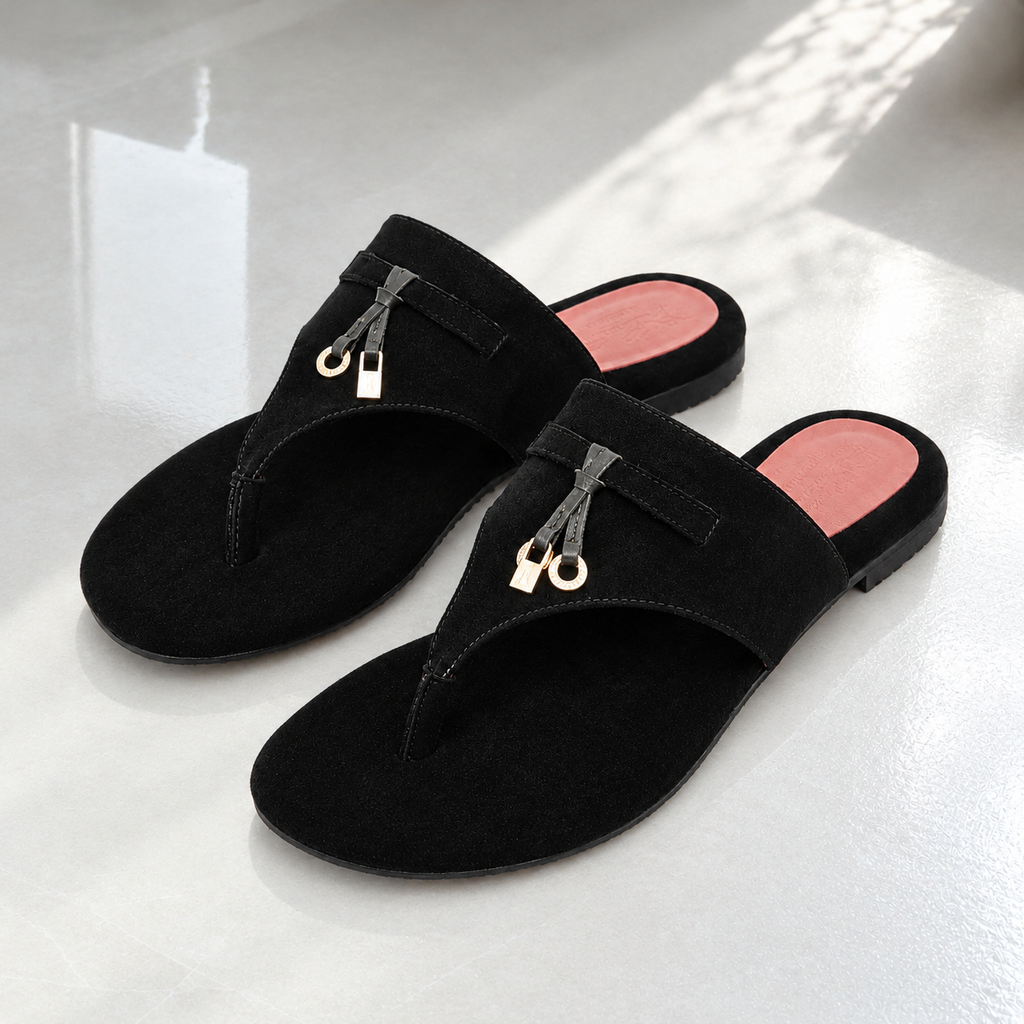 Charms Suede Thong Sandal in Pakistan