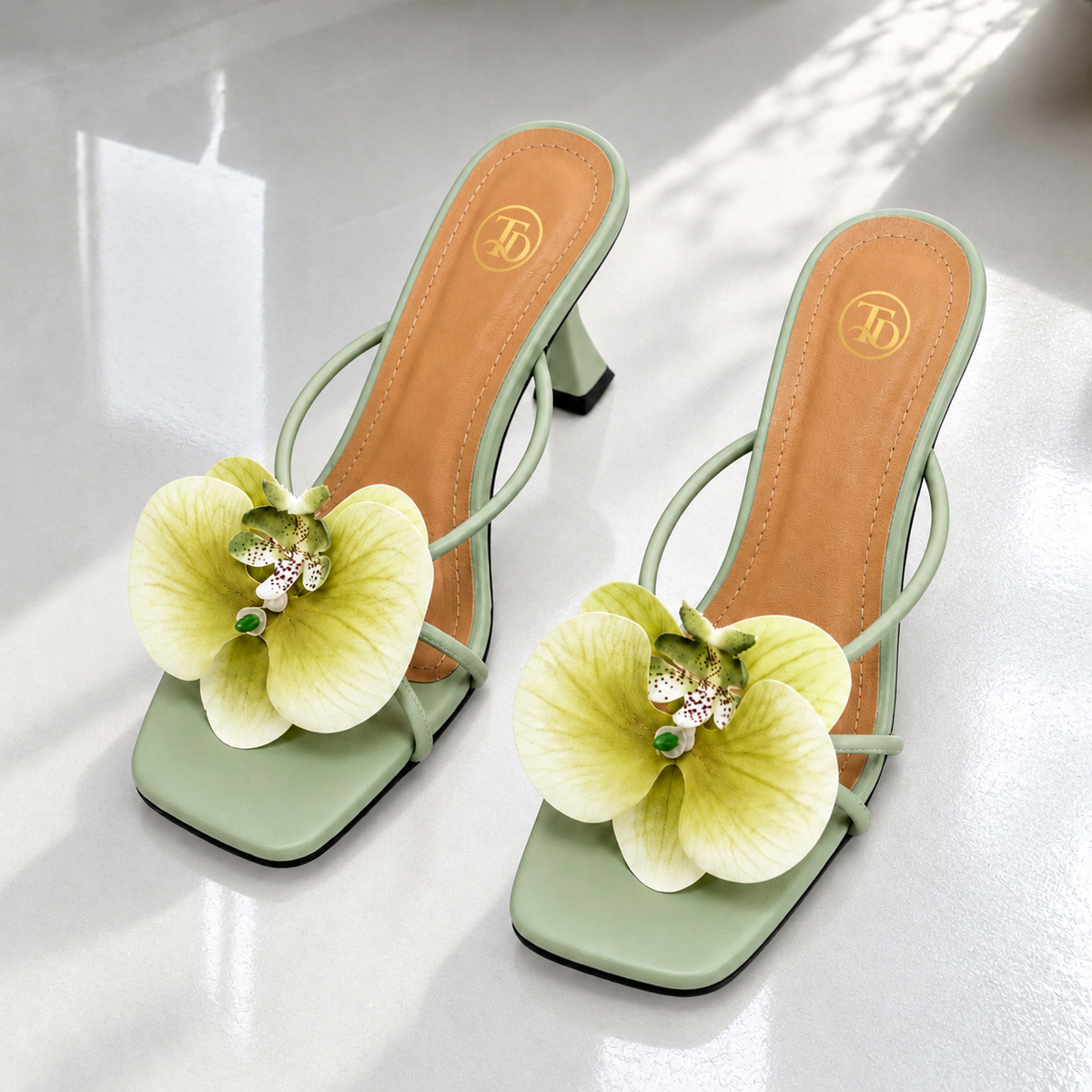 Flower Orchid Heel