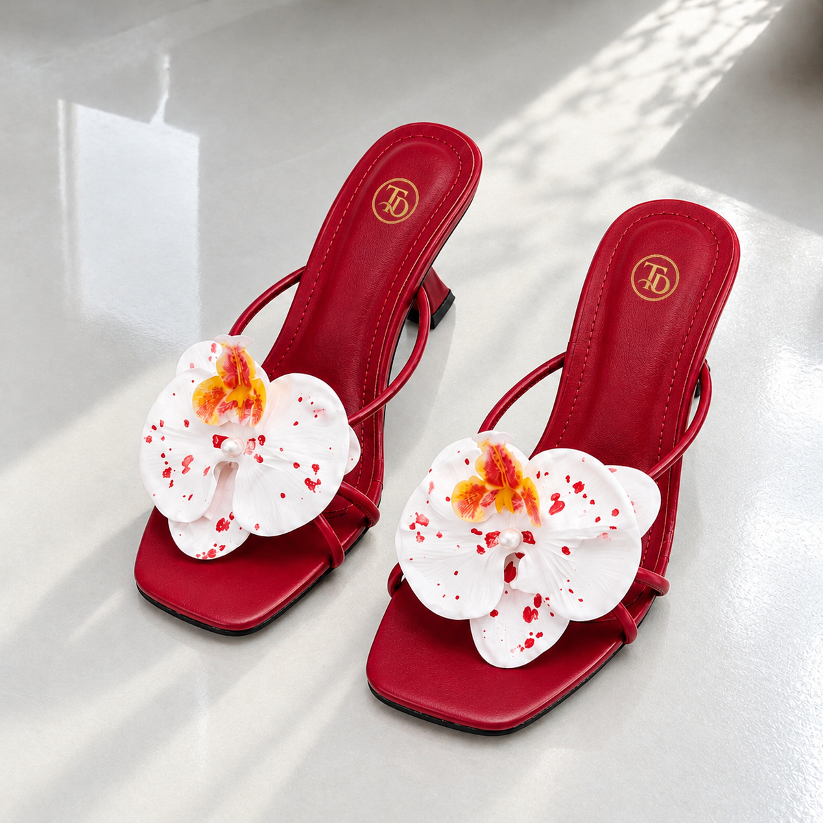 ZA Flower Orchid Heel | 28% OFF