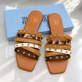 JO Crystal Stud Slides | 16% OFF