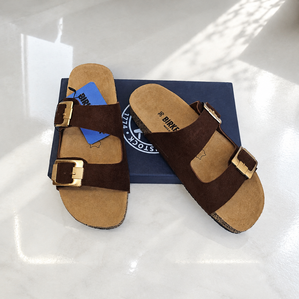 BK Double Buckle Ladies Slides | 22% OFF