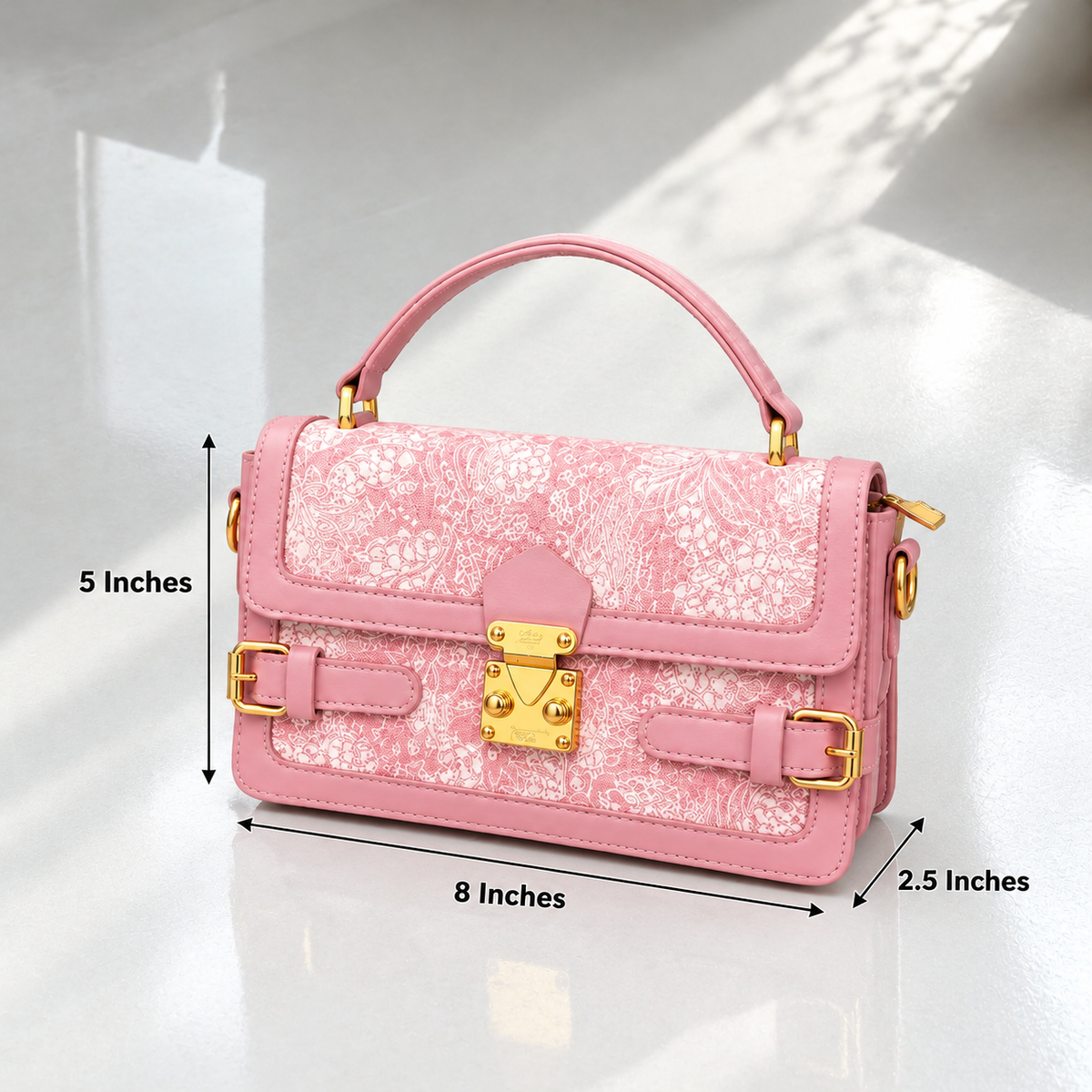 FS Vintage Print Handbag | Imported