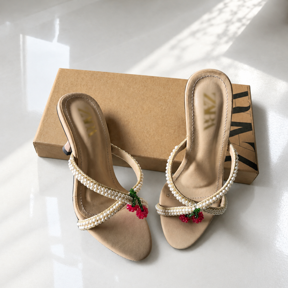 ZA Cherry Rhinestone Heel | 25% OFF