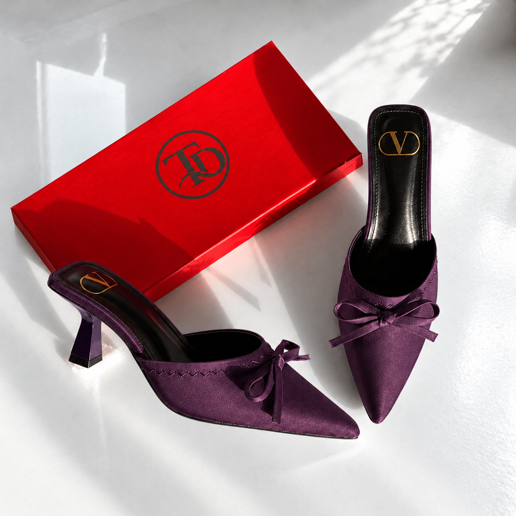 VO Bow Pointed Heel | 14% OFF