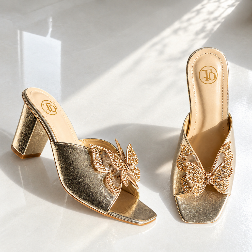 JO Butterfly Block Heel | 5% OFF