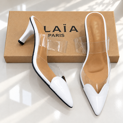 AA Pointed Toe PVC Stiletto Heel | 16% OFF