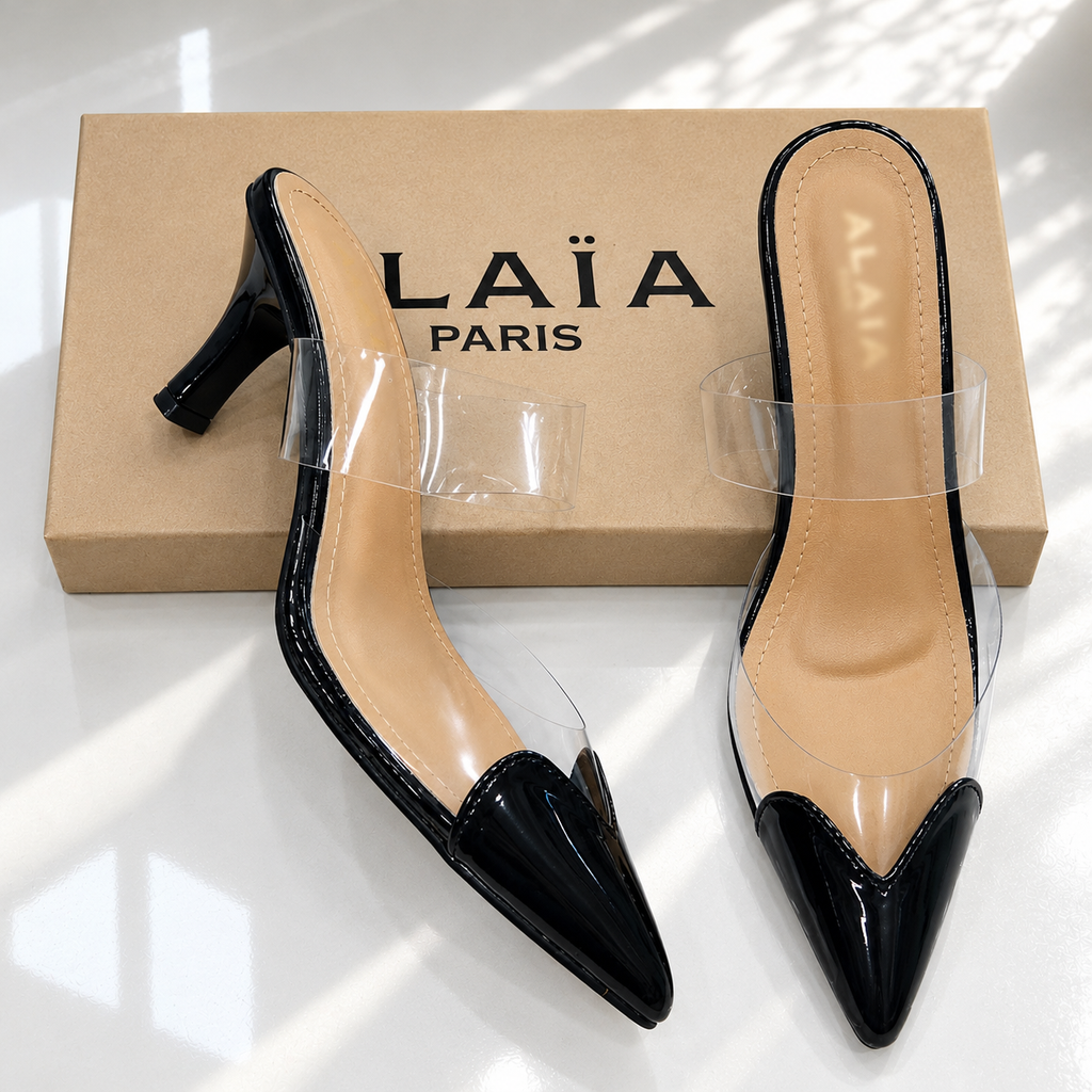AA Pointed Toe PVC Stiletto Heel | 16% OFF