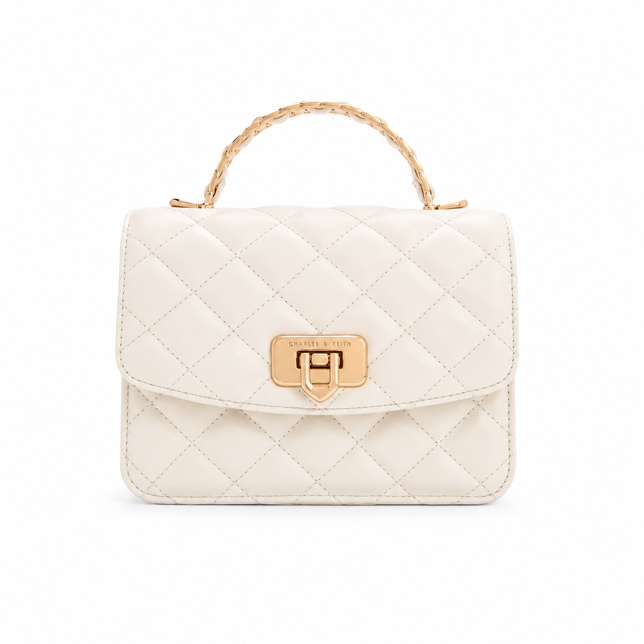 Luna Quilted Charm Crossbody Bag