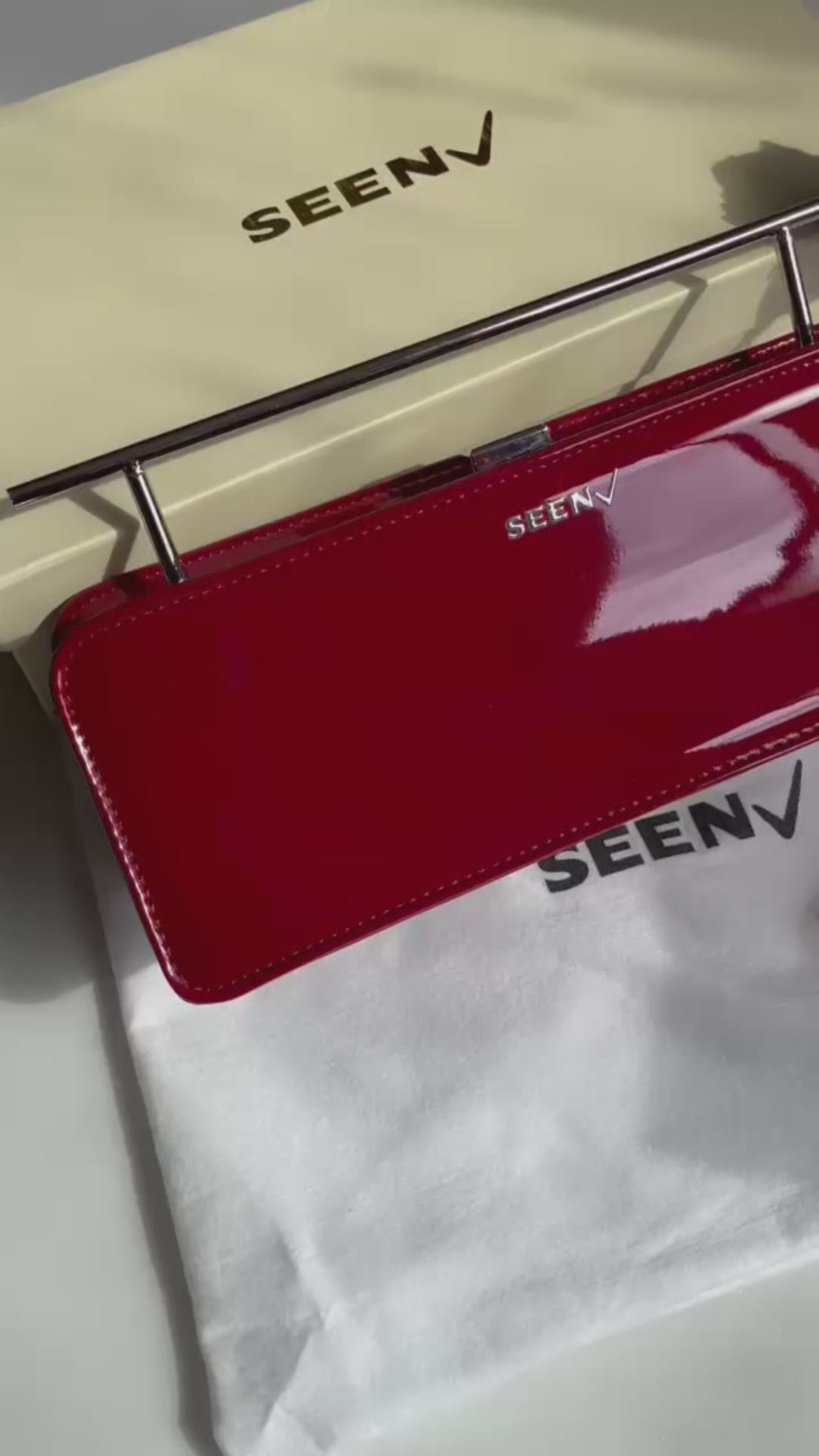 SN Rose Metal Handle Clutch | Imported | 25% OFF