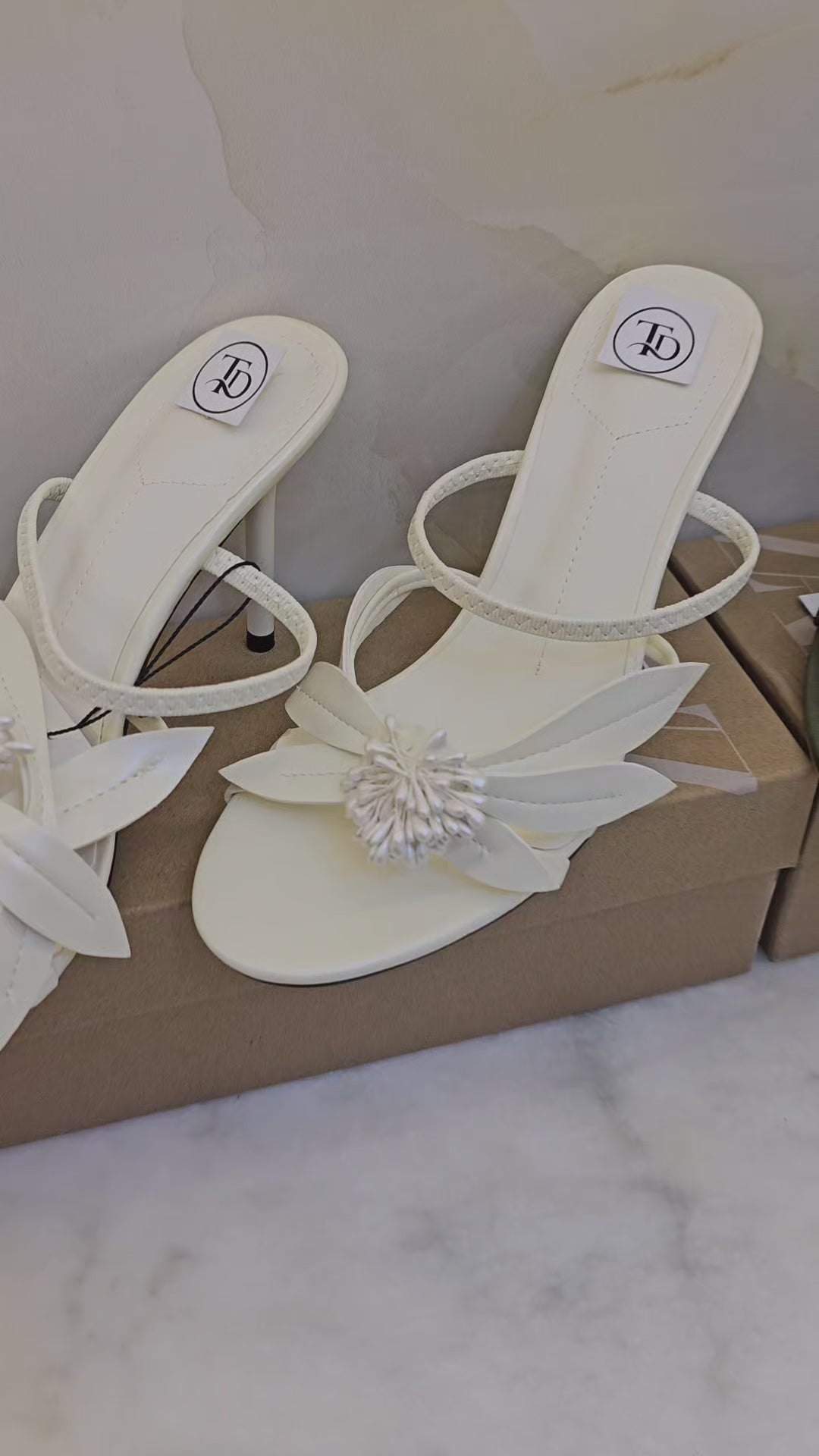 ZA Heeled Sandal with Flower Detail | Imported | 41% OFF