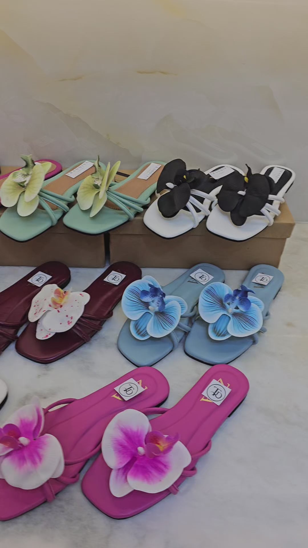 ZA Flower Orchid Flats | 29% OFF
