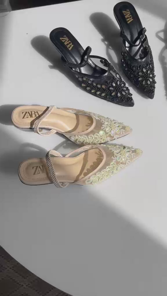 ZA Pearls Heel Sandal
