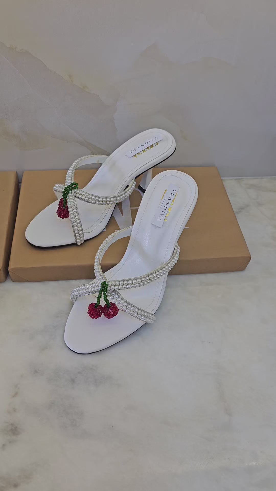 ZA Cherry Rhinestone Heel | 18% OFF
