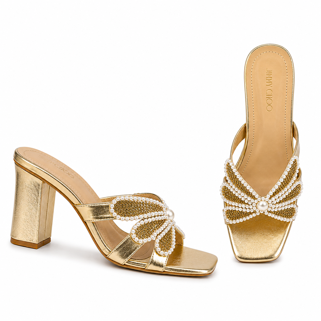 JO Faux Pearl Heel