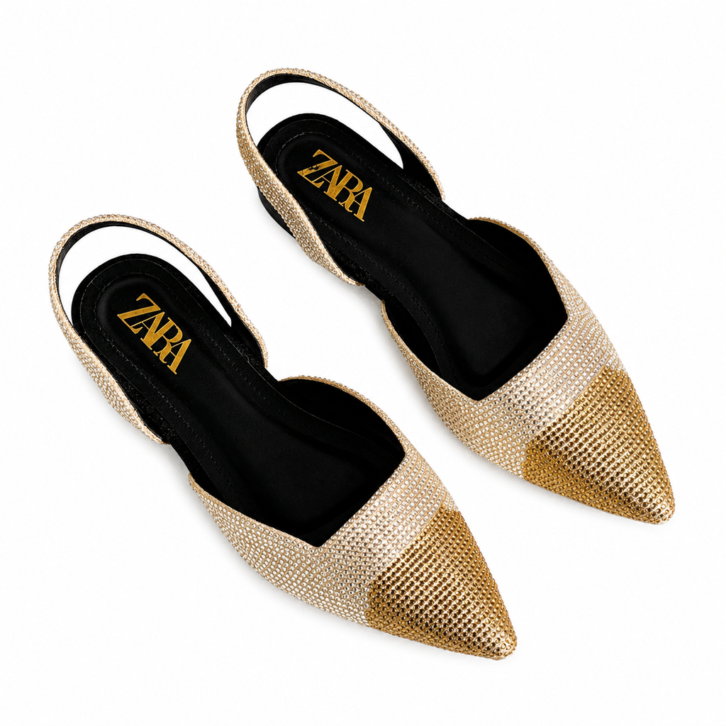 ZA Crystal Point Flats