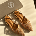 ZA Embroidered Net Flat | 15% OFF