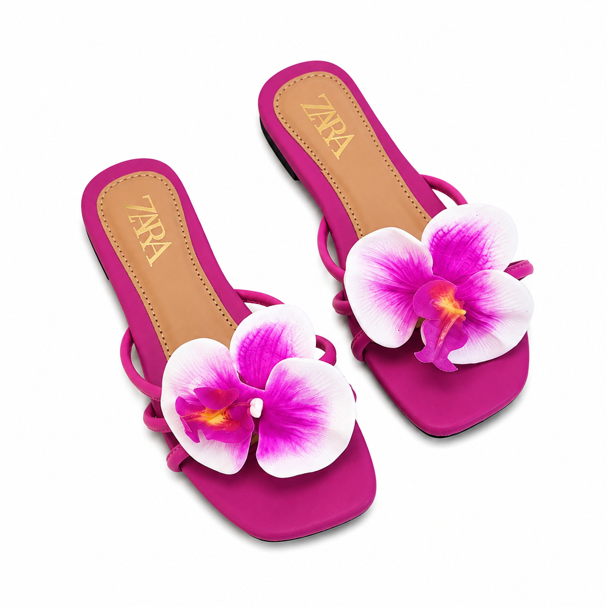 ZA Flower Orchid Flats | 29% OFF