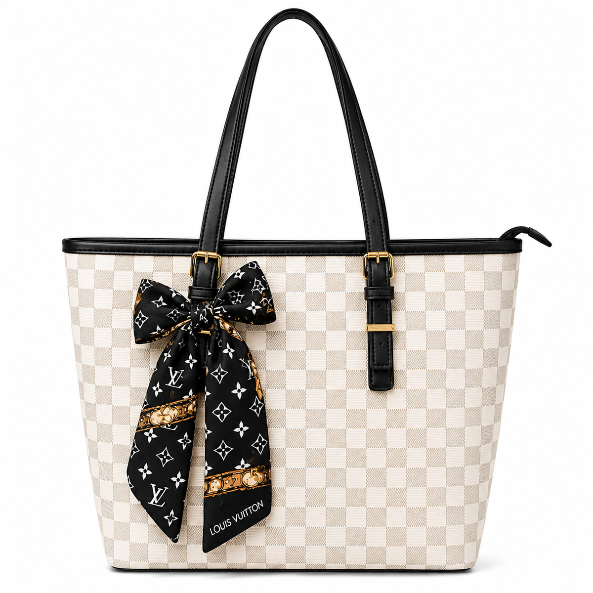 LN Monogram/Checkerboard Tote Bag | 11% OFF