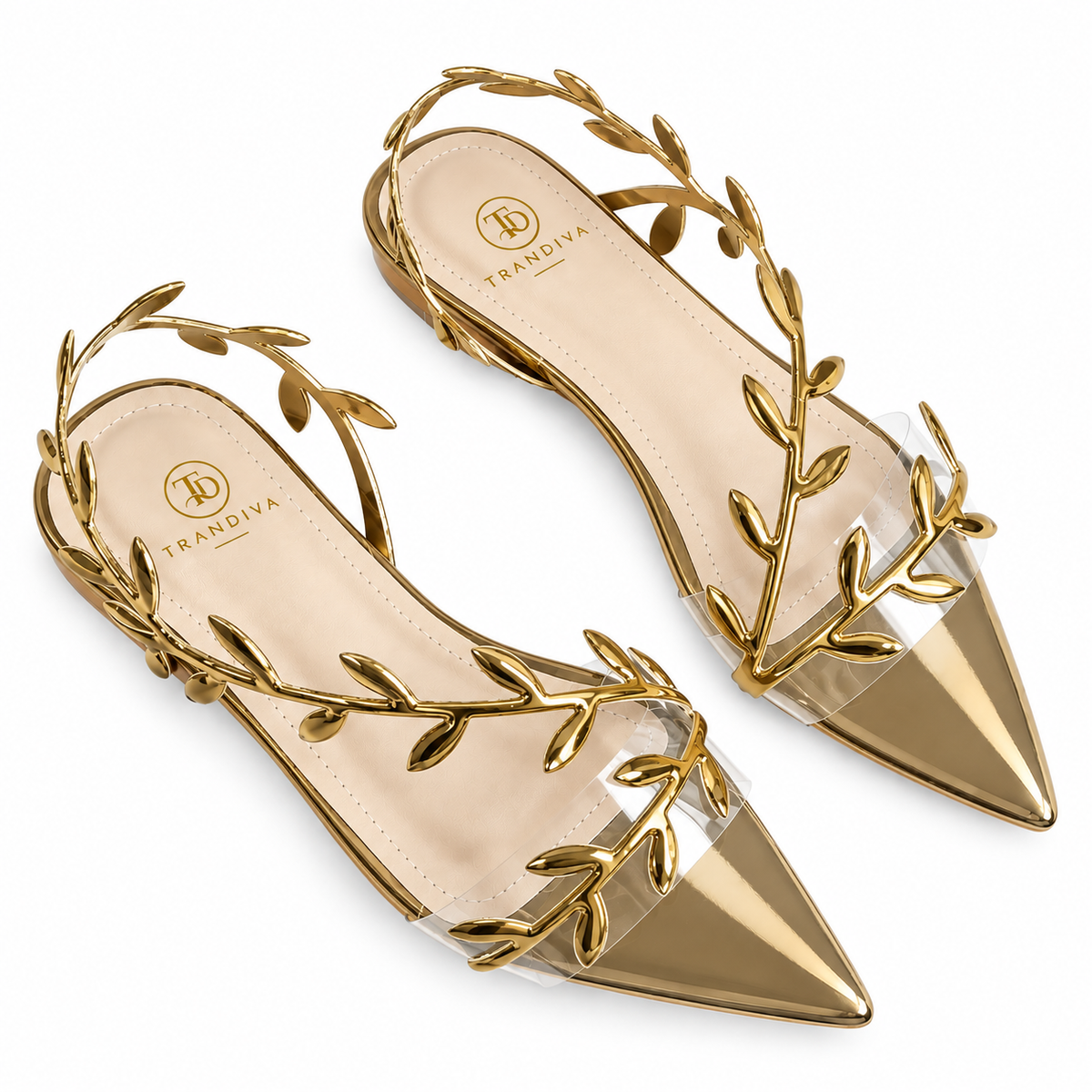 TD Leafy Pointed Toe Flats