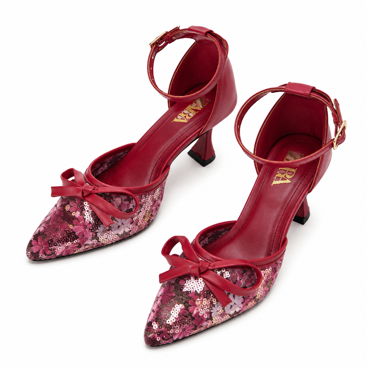 ZA Bow Sequin Heel  | 12% OFF