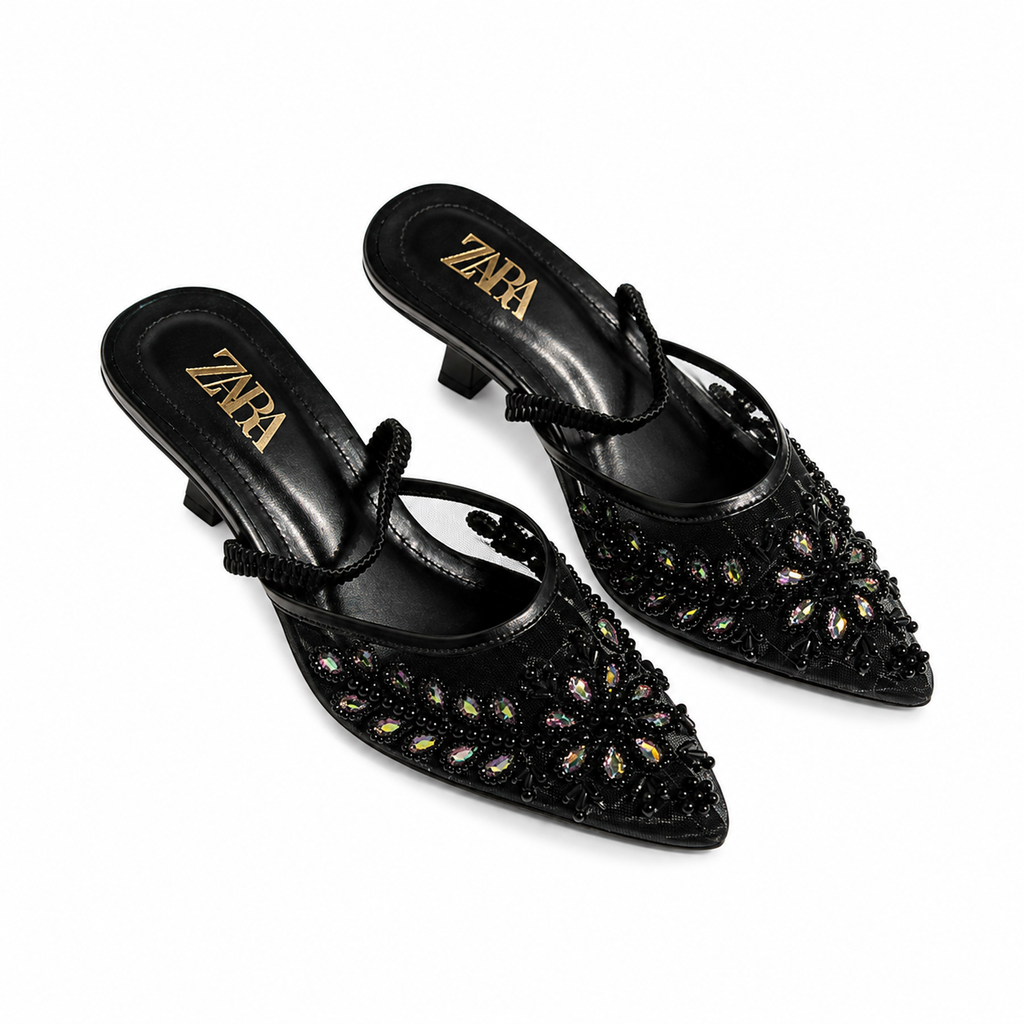 ZA Pearls Heel Sandal