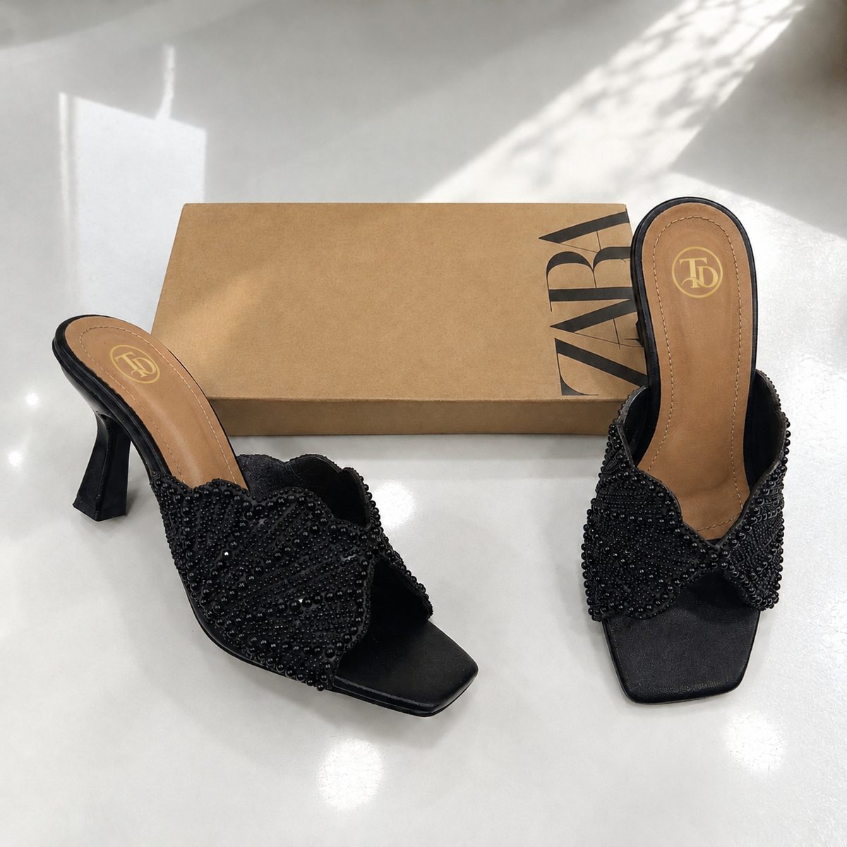 ZA Faux Pearl Heels | 11% OFF