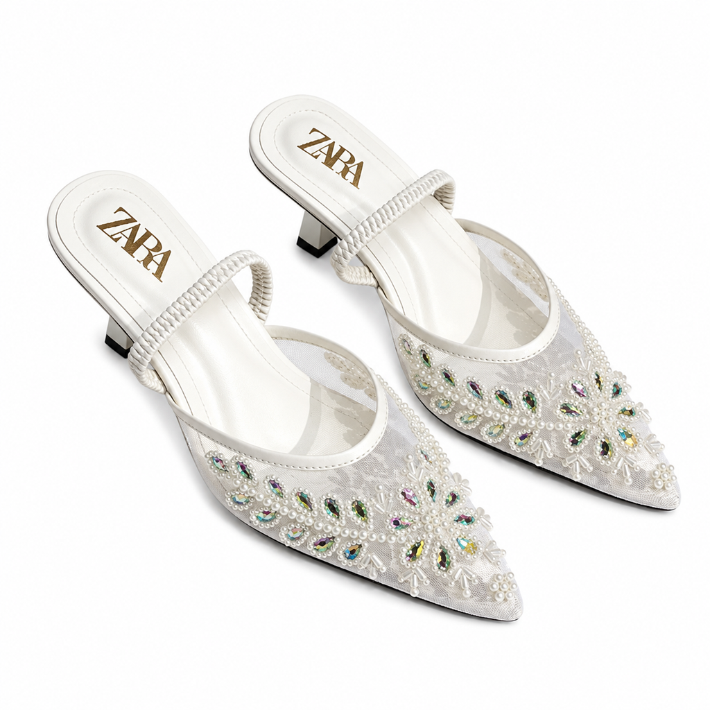 ZA Pearls Heel Sandal