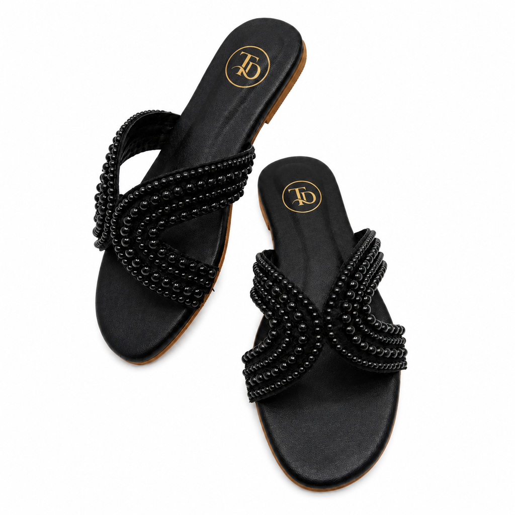 ZA Pearl Embellished Flat | 15% OFF