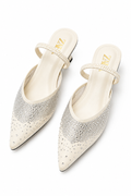 ZA Crystal Mule Heels