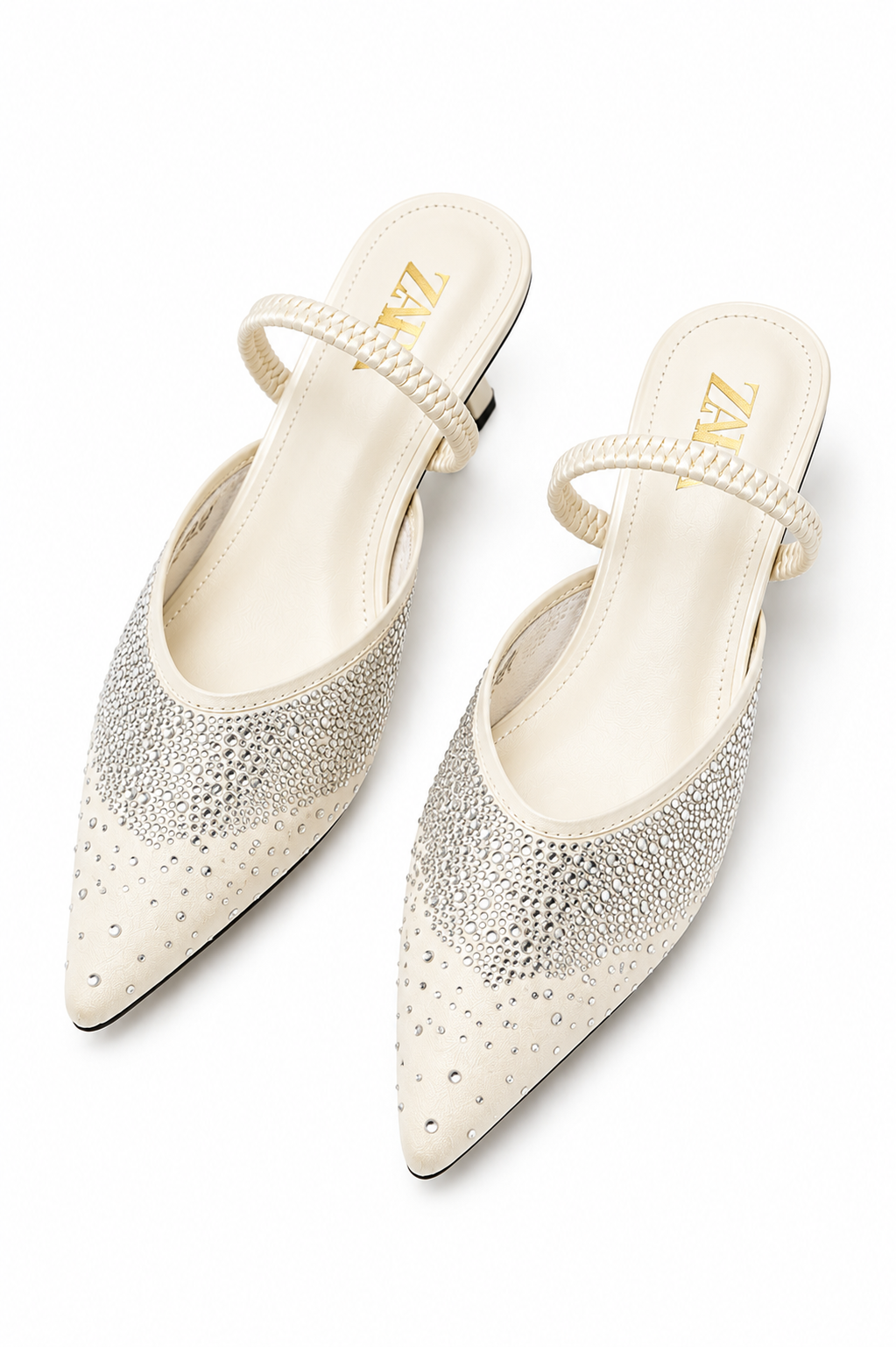 ZA Crystal Mule Heels