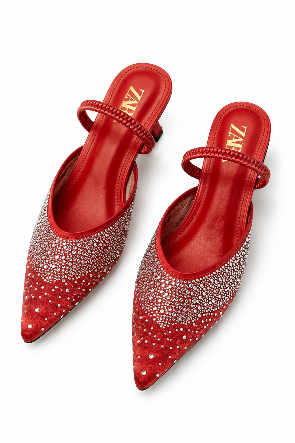 ZA Crystal Mule Heels