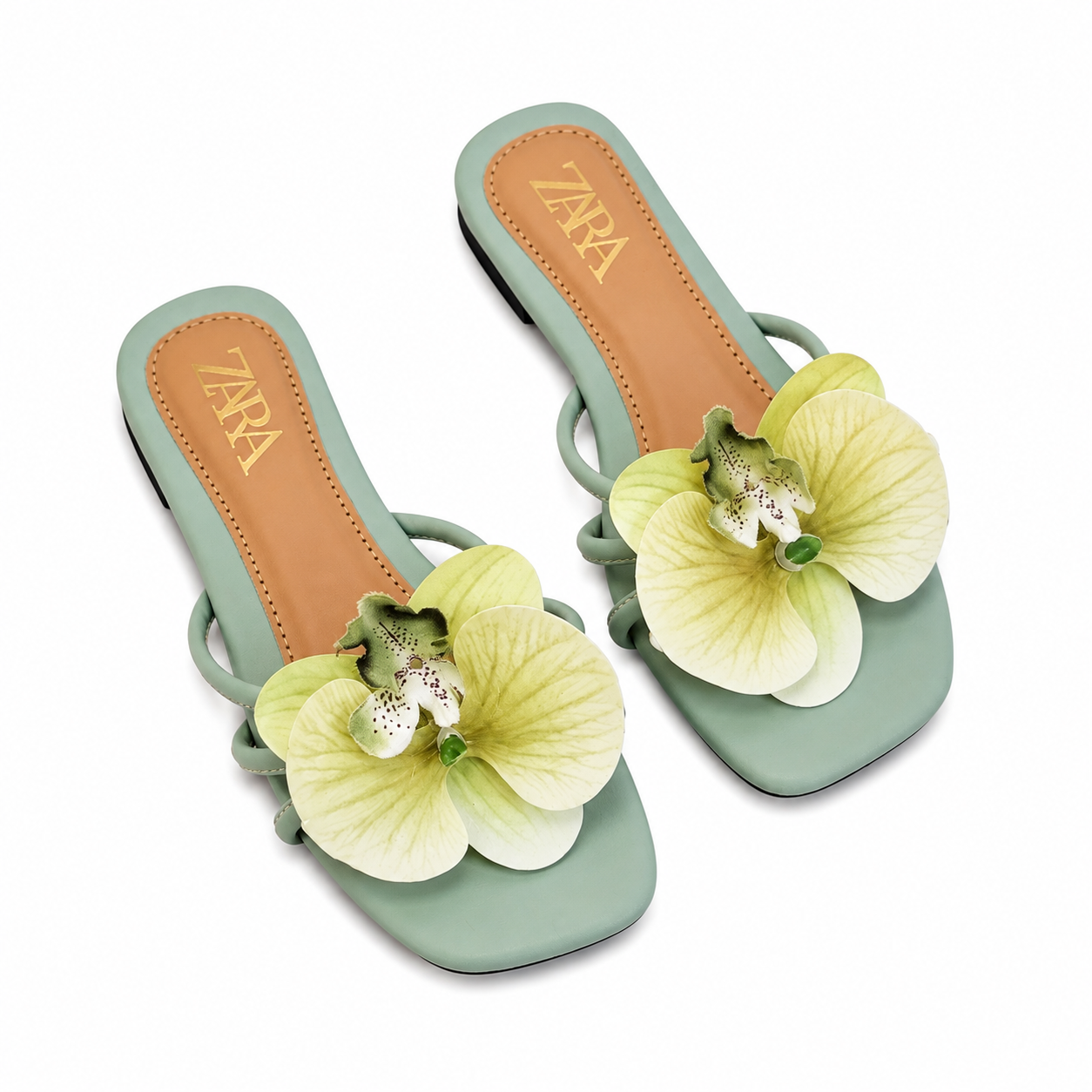 ZA Flower Orchid Flats | 29% OFF