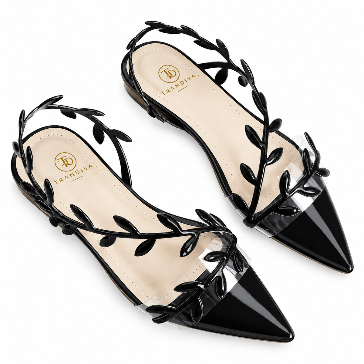 TD Leafy Pointed Toe Flats