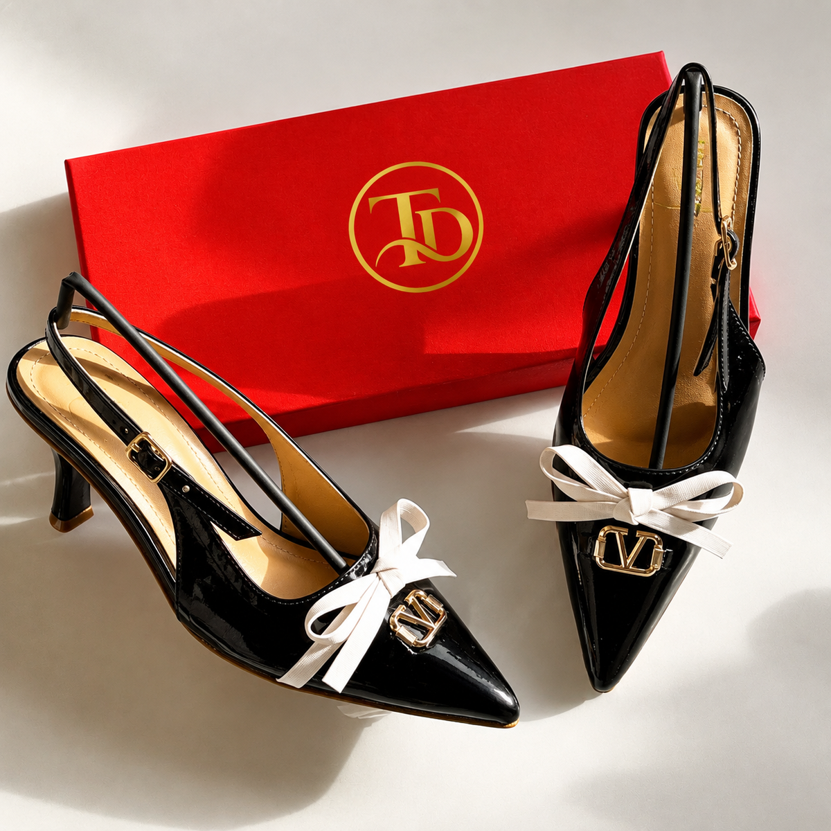 VO Vlogo Bow Heel |17% OFF