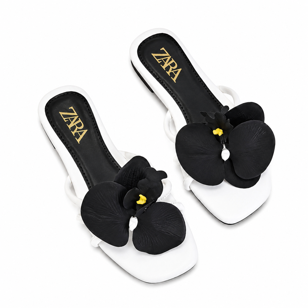 ZA Flower Orchid Flats | 29% OFF