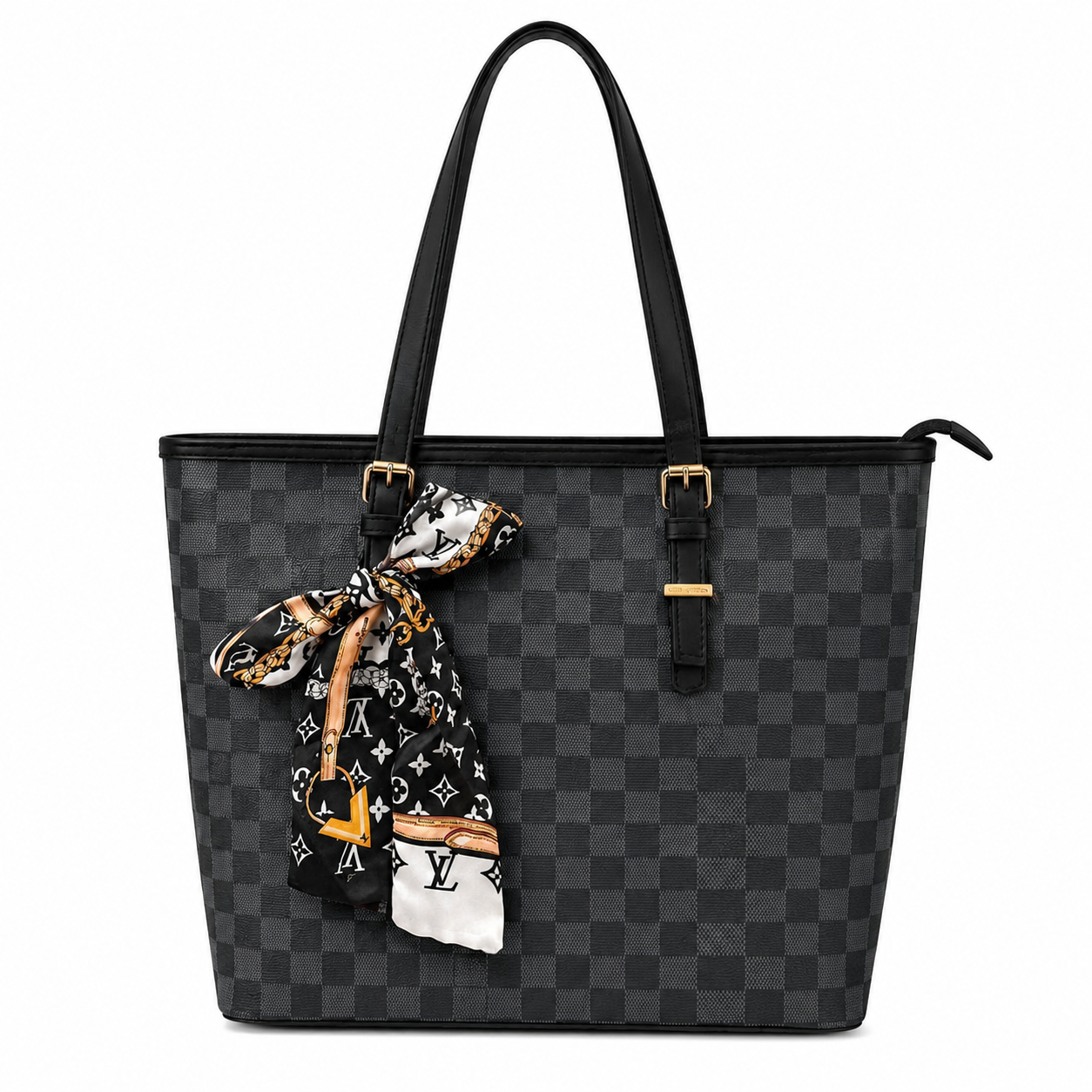 LN Monogram/Checkerboard Tote Bag | 11% OFF