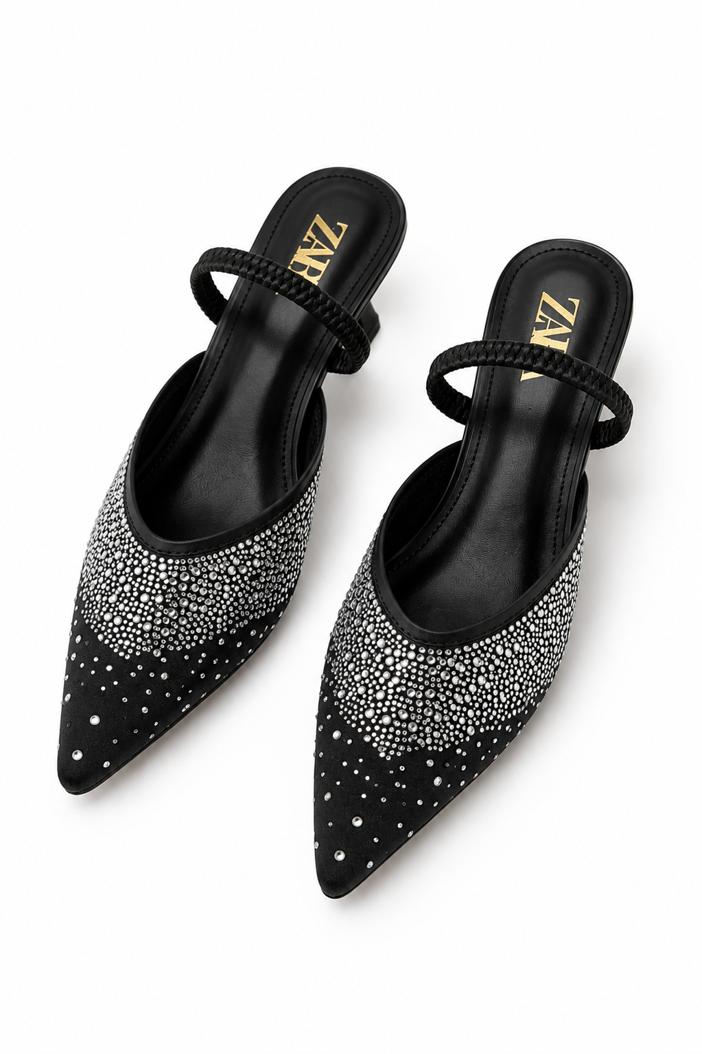ZA Crystal Mule Heels