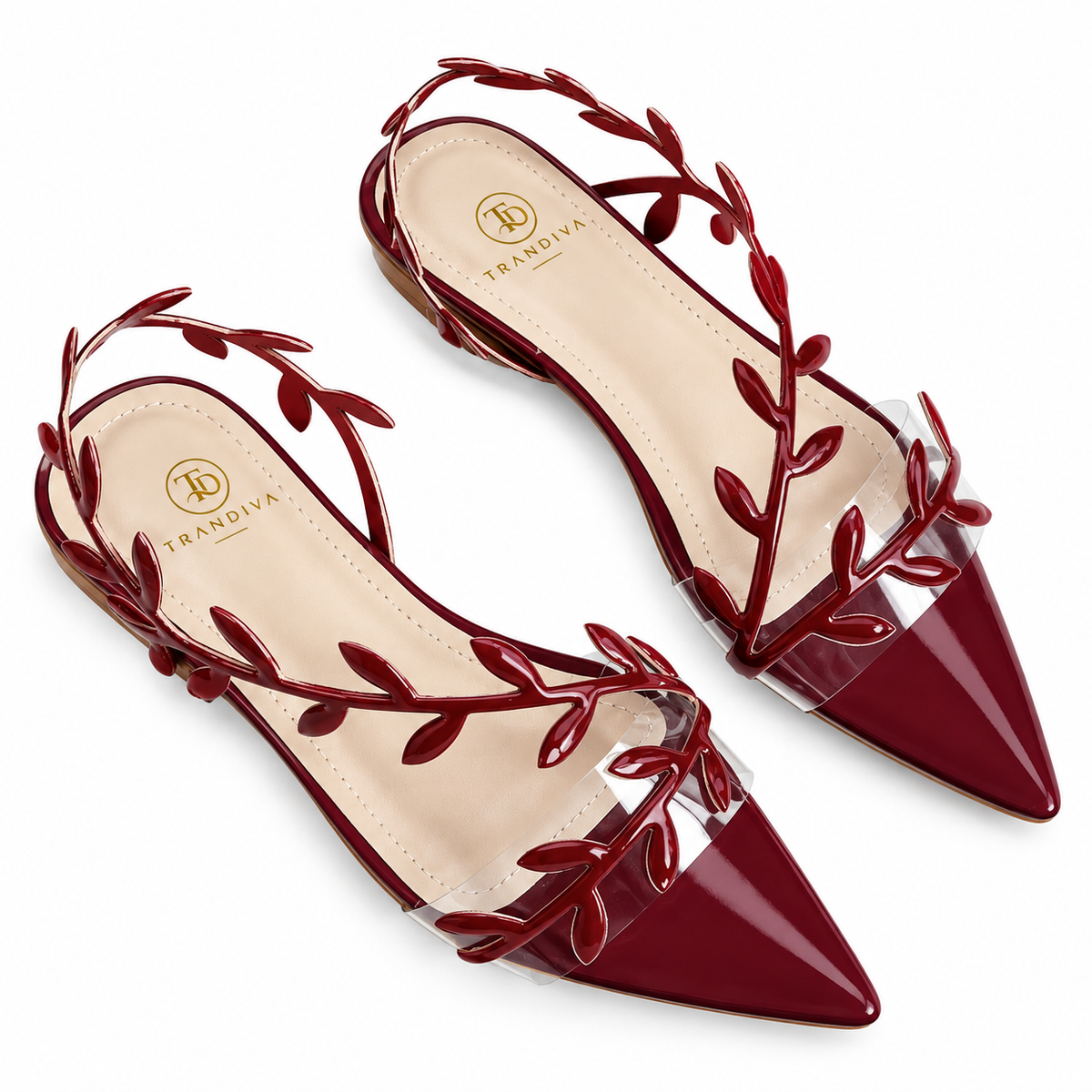 TD Leafy Pointed Toe Flats